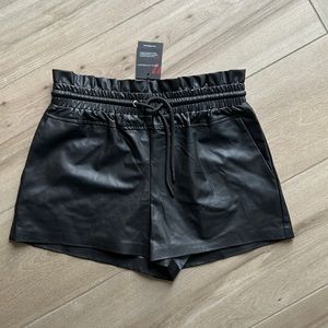 N Philanthropy Vegan Leather Shorts NWT